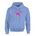 Picture of Fleece Hoodie - Light Blue - Logo Text Drop