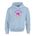 Picture of Fleece Hoodie - Light Blue - Logo Text Drop