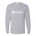 Picture of Youth Dri-Power Long Sleeve T-Shirt - White - Logo Text Drop
