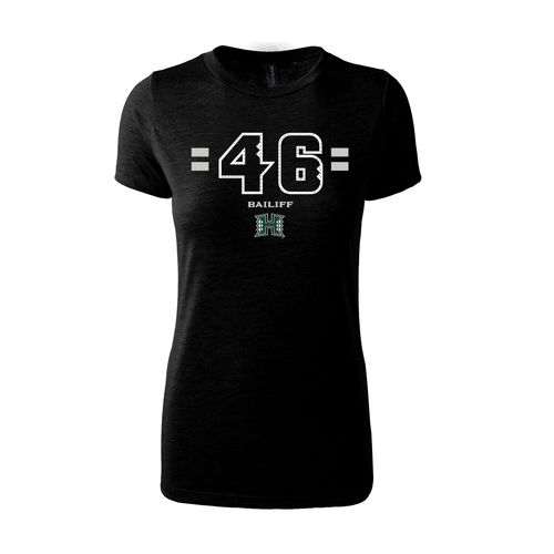 Picture of Women's Fitted Triblend T-Shirt - black