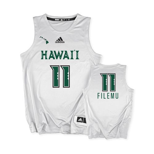 Picture of Adidas Replica Basketball Jersey - Hawaii White