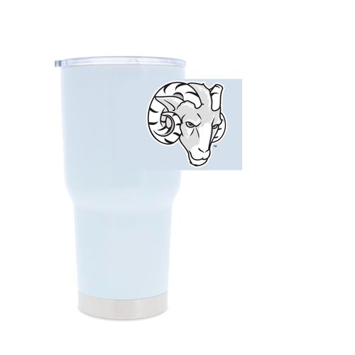 Picture of 30oz Stainless Steel Tumbler - white