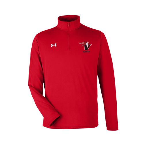 Picture of UA Team Tech Quarter-Zip Pullover - Red