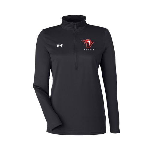 Picture of UA Womens Team Tech Half-Zip Pullover - Black