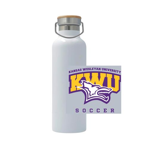 Picture of 25oz Stainless Steel Thermos - White