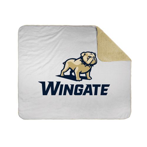 Picture of 50x60 Sherpa Lined Throw Blanket - white