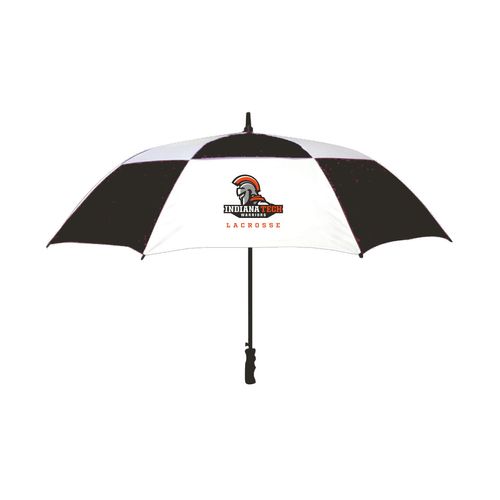 Picture of 60" Vented Fiberglass Shaft Golf Umbrella - White Black