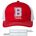 Picture of The Game Everyday Trucker Cap - cardinal/ white