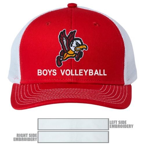Picture of The Game Everyday Trucker Cap - cardinal/ white