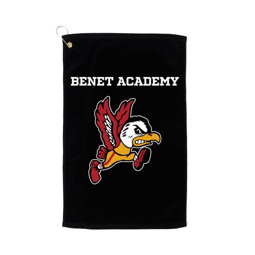 Picture of Terry Velour Golf Towel - black