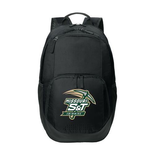 Picture of Sport-Tek Rec Backpack - black white