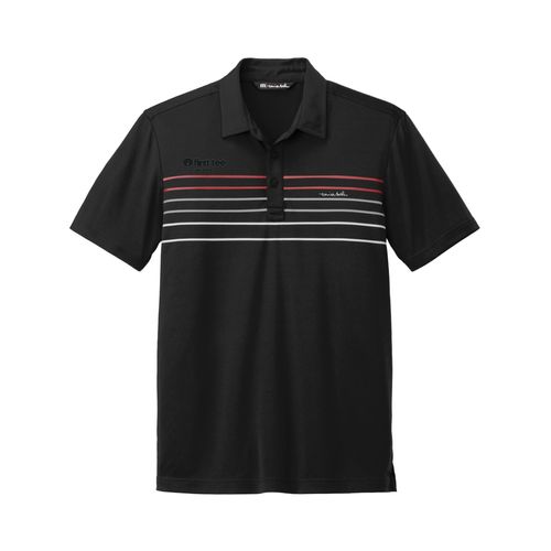 Picture of TravisMathew Coto Performance Chest Stripe Polo - Black