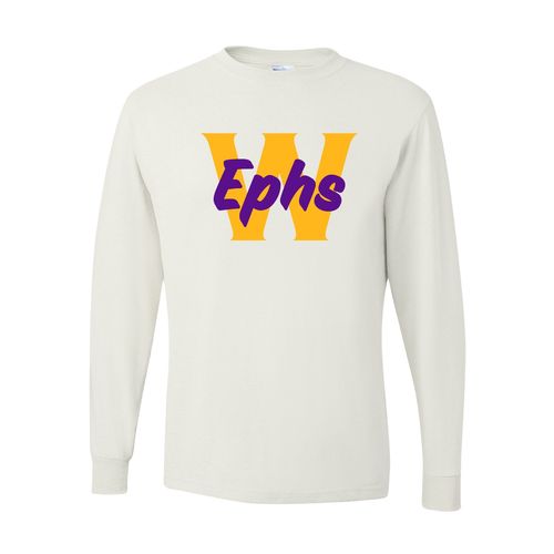 Picture of Youth Dri-Power Long Sleeve T-Shirt - White