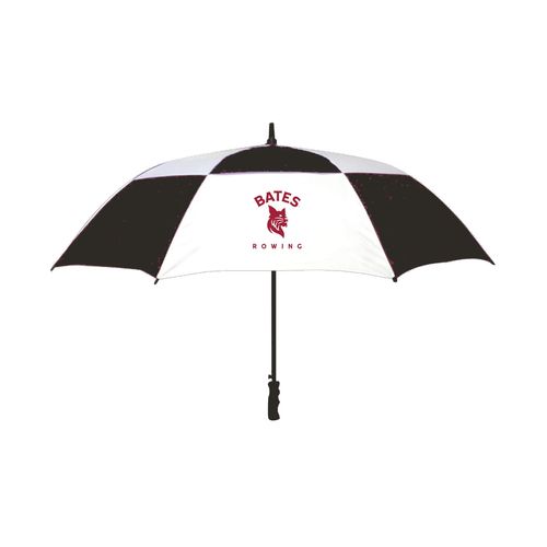 Picture of 60" Vented Fiberglass Shaft Golf Umbrella - white black