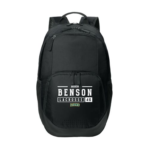 Picture of Sport-Tek Rec Backpack - black white