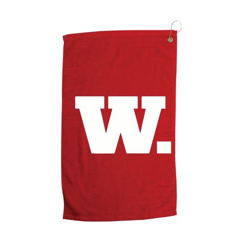 Picture of Terry Velour Golf Towel - Red