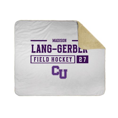 Picture of 50x60 Sherpa Lined Throw Blanket - white