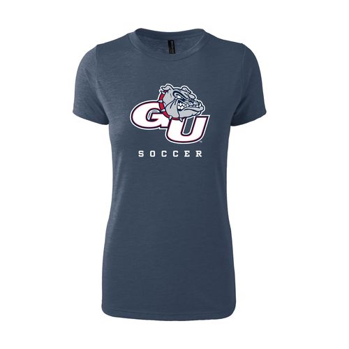 Picture of Women's Fitted Triblend T-Shirt - navy heather