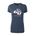 Picture of Women's Fitted Triblend T-Shirt - navy heather