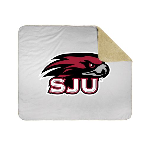 Picture of 50x60 Sherpa Lined Throw Blanket - white