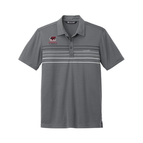 Picture of TravisMathew Coto Performance Chest Stripe Polo - Dark Grey