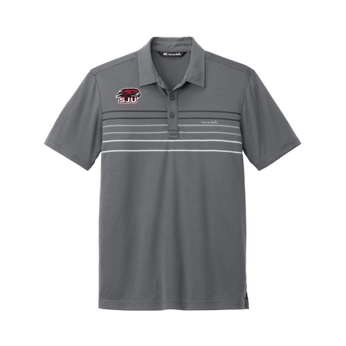 Picture of TravisMathew Coto Performance Chest Stripe Polo - Dark Grey