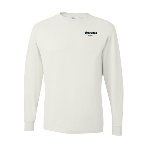 Picture of Youth Dri-Power Long Sleeve T-Shirt - White