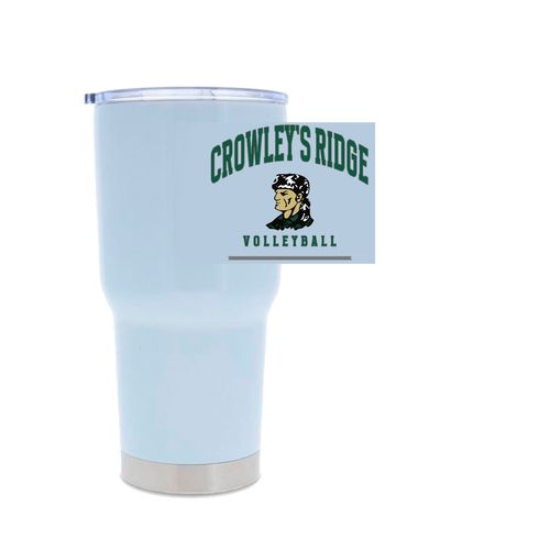 Picture of 30oz Stainless Steel Tumbler - white