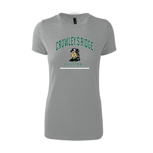 Picture of Women's Fitted Triblend T-Shirt - grey heather