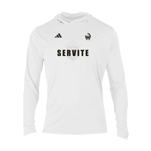 Picture of adidas Long Sleeve Hoody - White