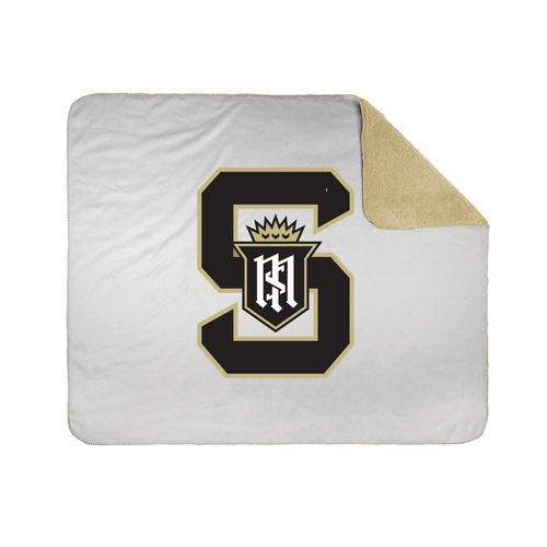 Picture of 50x60 Sherpa Lined Throw Blanket - white