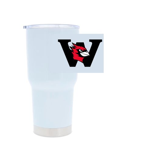 Picture of 30oz Stainless Steel Tumbler - white