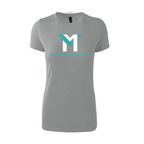 Picture of Women's Fitted Triblend T-Shirt - grey heather