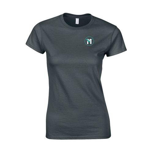 Picture of Women's Semi-Fitted Classic T-Shirt  - charcoal
