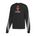 Picture of Women's Cropped 3-Stripe Crew  - medium grey heather