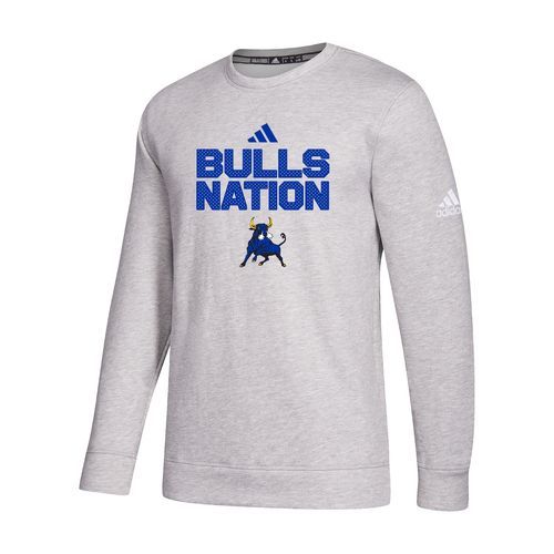 Picture of Bulls Nation - Men's Fleece Crew  - medium grey heather