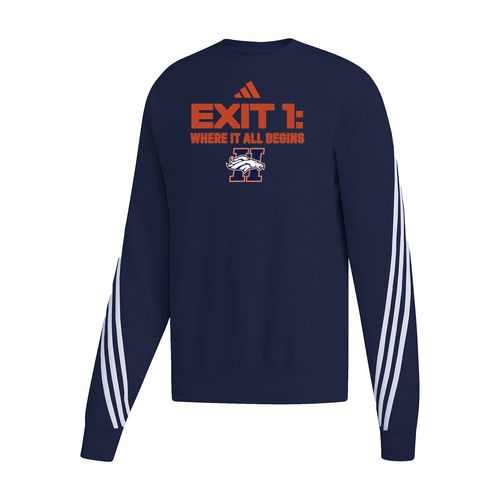 Picture of Exit 1: Where It All Begins - Women's Cropped 3-Stripe Crew  - team navy blue