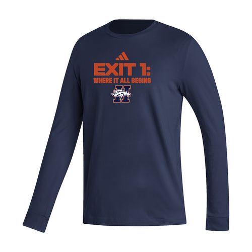 Picture of Exit 1: Where It All Begins - Men's Fresh Long Sleeve Tee  - collegiate navy