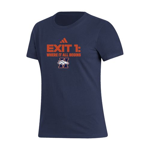 Picture of Exit 1: Where It All Begins - Women's Fresh Short Sleeve Tee  - collegiate navy