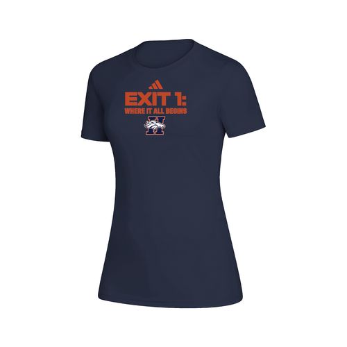 Picture of Exit 1: Where It All Begins - Womens Creator Short Sleeve Tee - Collegiate Navy