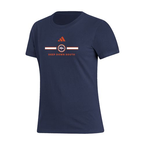 Picture of Deep Down South - Women's Fresh Short Sleeve Tee  - collegiate navy