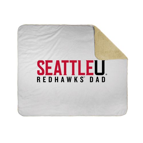 Picture of 50x60 Sherpa Lined Throw Blanket - white