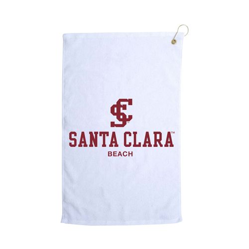 Picture of Terry Velour Golf Towel - white