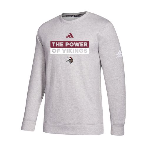 Picture of The Power of Vikings - Men's Fleece Crew  - medium grey heather