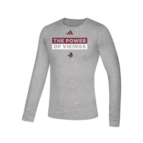 Picture of The Power of Vikings - Creator Long Sleeve Tee - medium grey heather