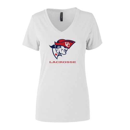 Picture of Women's Semi- Fitted Premium V- Neck T-Shirt  - White