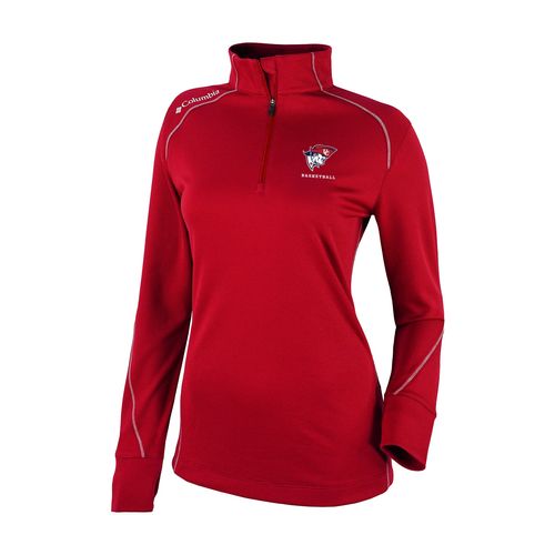 Picture of Women's Omni-Wick Shotgun 2.0 1/4 Zip - Intense Red