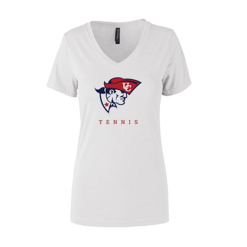 Picture of Women's Semi- Fitted Premium V- Neck T-Shirt  - White