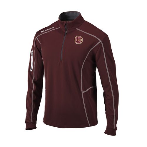 Picture of Men's Omni-Wick Shotgun 1/4 Zip - deep maroon
