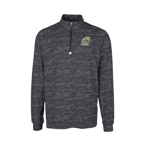 Picture of C&B Traverse Stretch Camo Print Quarter Zip Pullover - Black